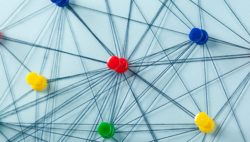 Network with pins